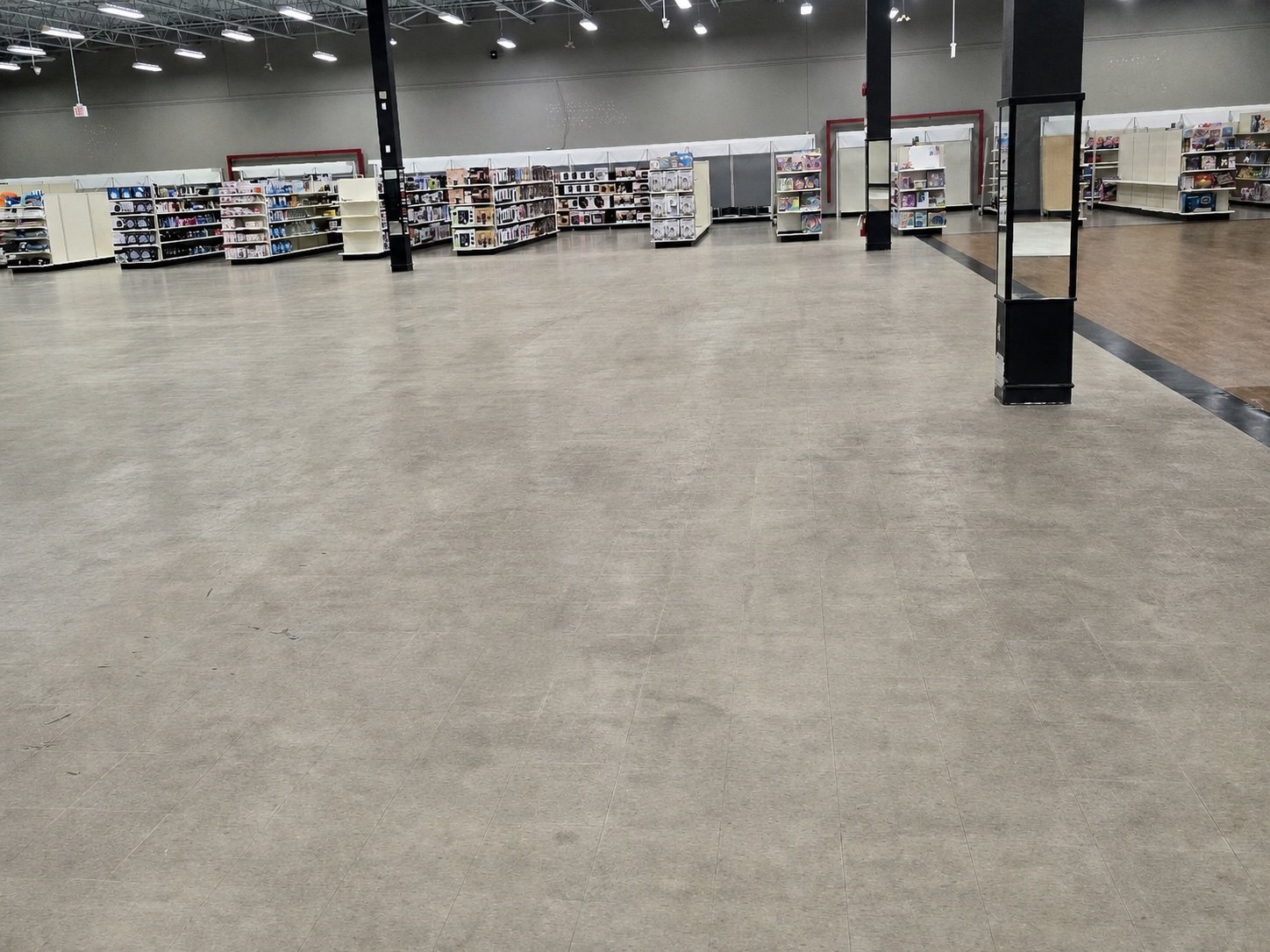 Untreated pre-service floor at an authentic Advantage Cleaning project