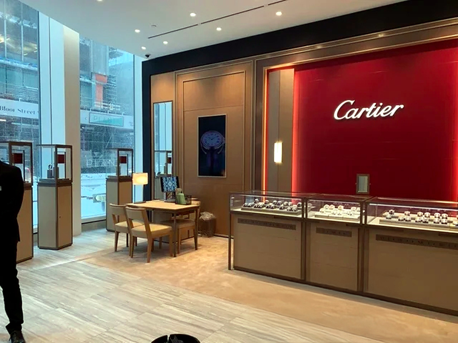 Completed Cartier luxury retail interior